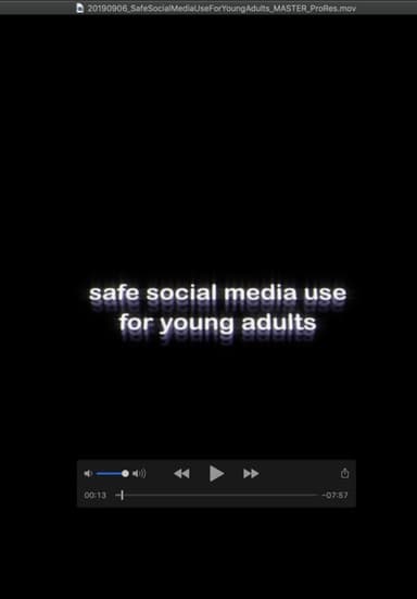 Safe Social Media Use for Young Adults