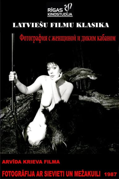 The Photo of a Woman with a Boar