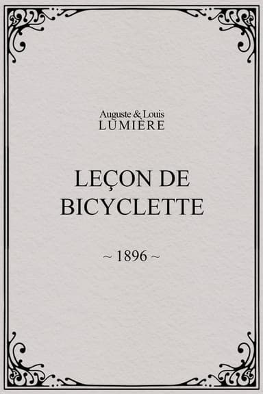 Leçon de bicyclette